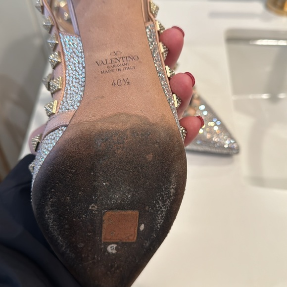 Valentino Rockstud Crystal Heels - Picture 7 of 13